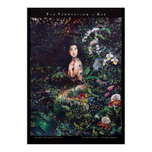 Temptation of Eve Watercolor Painting