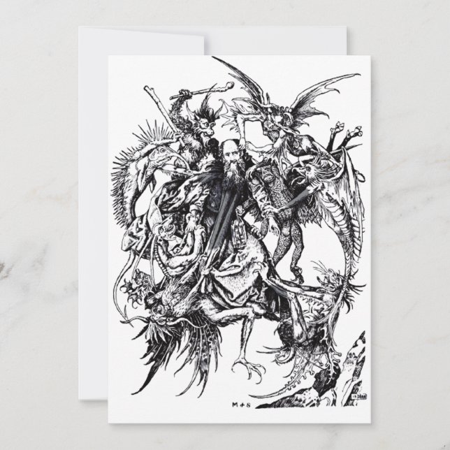 Temptation of Saint Anthony the Great Holiday Card (Front)