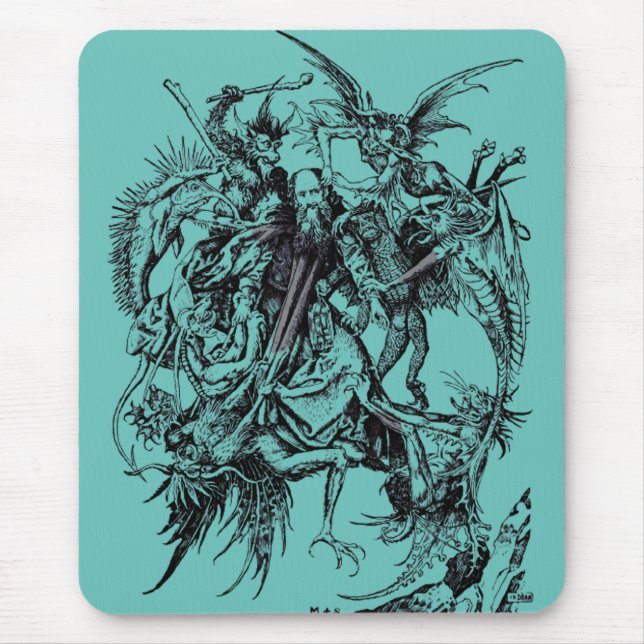 Temptation of Saint Anthony the Great Mouse Mat (Front)