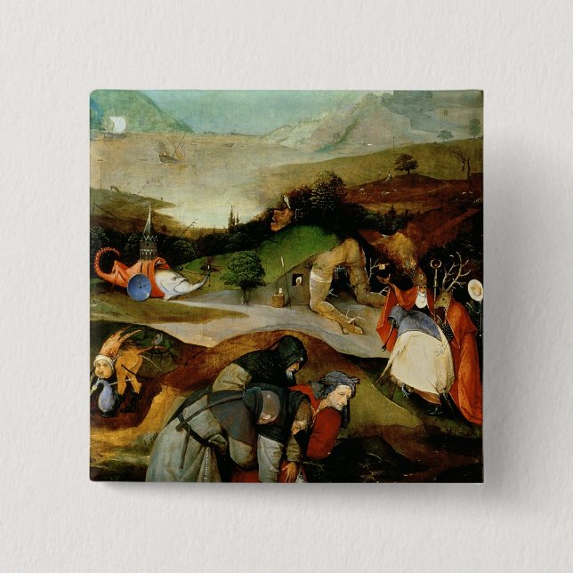 Temptation of St. Anthony 15 Cm Square Badge (Front)