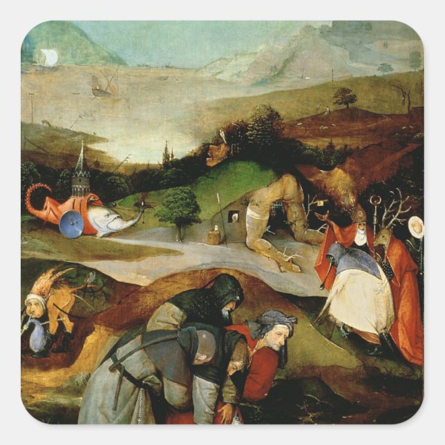 Temptation of St. Anthony Square Sticker (Front)