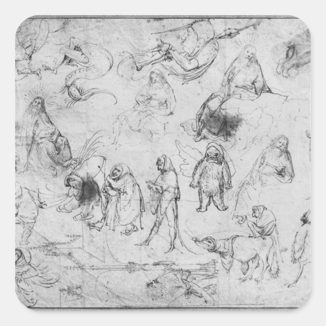 Temptation of St. Anthony Square Sticker (Front)