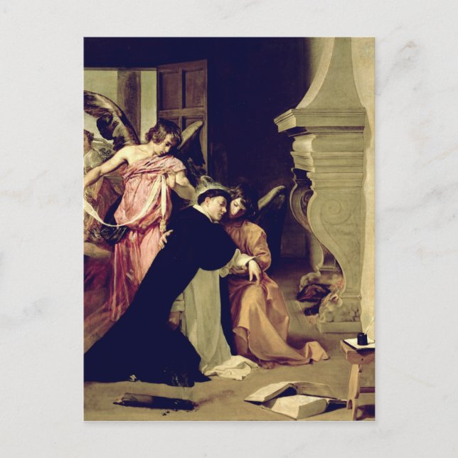 Temptation of St.Thomas Aquinas Postcard (Front)