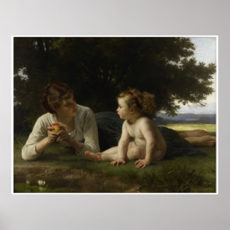 Temptation William-Adolphe Bouguereau Poster
