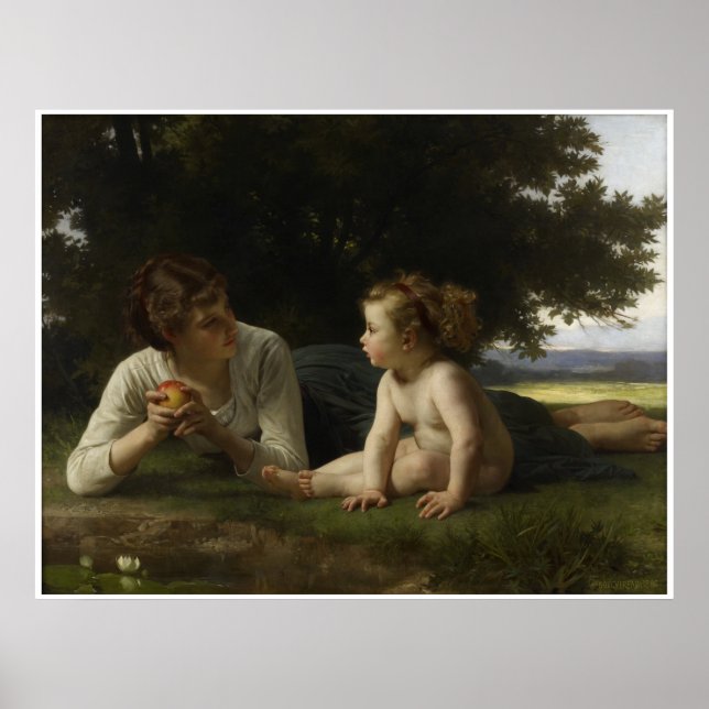 Temptation William-Adolphe Bouguereau Poster (Front)