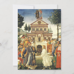 Temptations of Christ by Sandro Botticelli Invitation