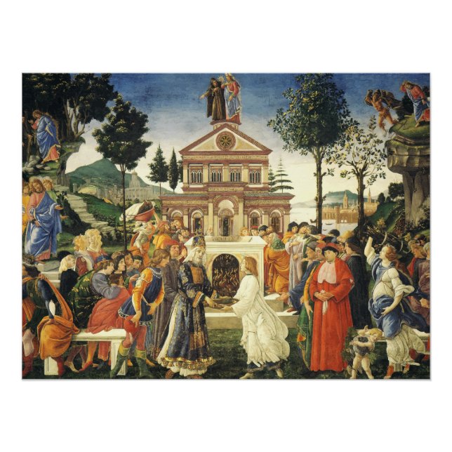 Temptations of Christ by Sandro Botticelli Poster (Front)