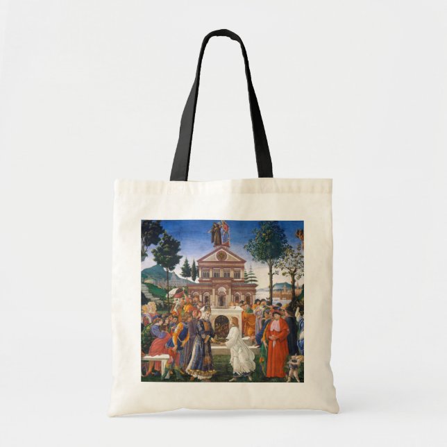 Temptations of Christ, Sandro Botticelli Tote Bag (Front)