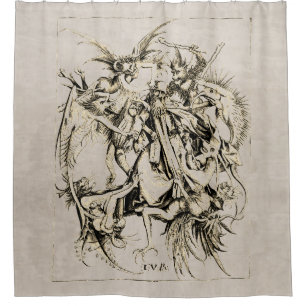 Temptations of St Anthony Shower Curtain