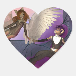 Tempted Heart Sticker