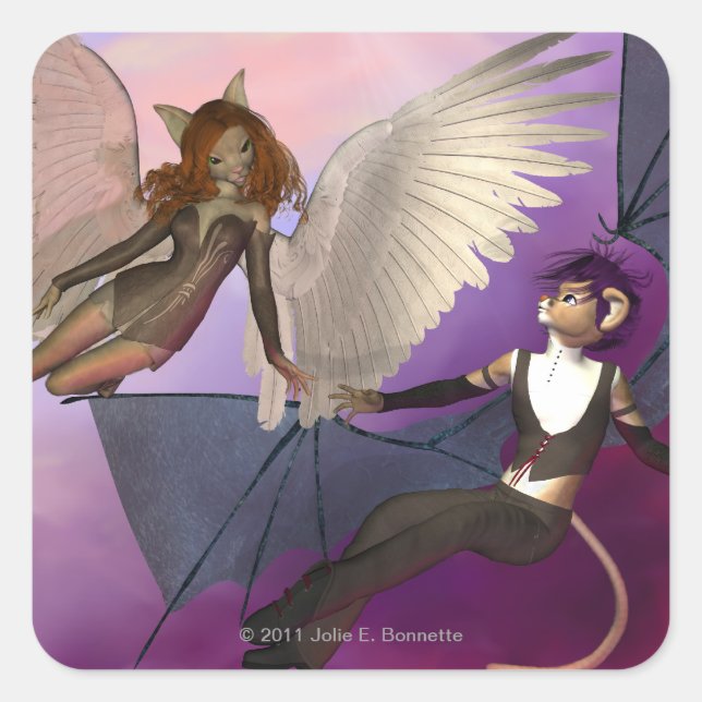Tempted Square Sticker (Front)