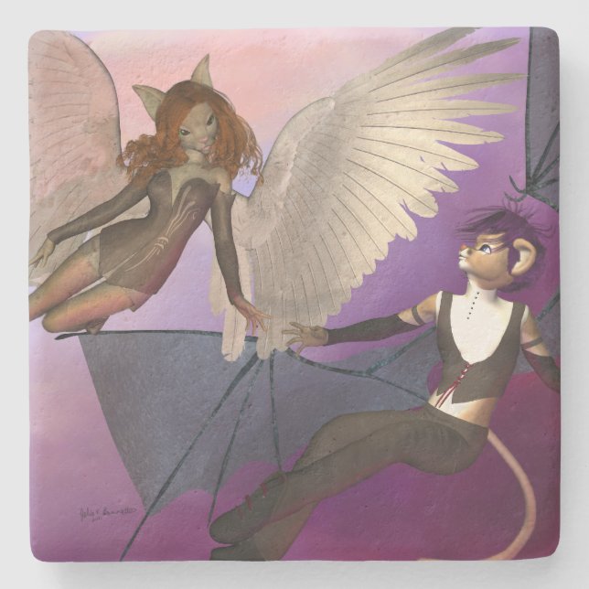 Tempted Stone Coaster (Front)