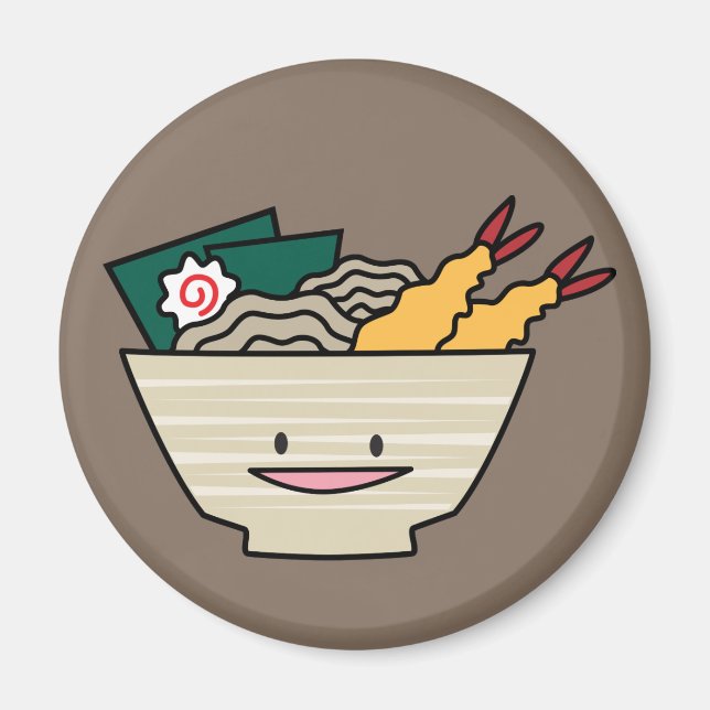 Tempura ramen bowl nori shrimp Japanese noodles Magnet (Front)