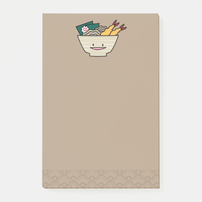Tempura ramen bowl nori shrimp Japanese noodles Post-it Notes (Front)