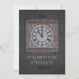 Tempus Fugit (customisable) Holiday Card