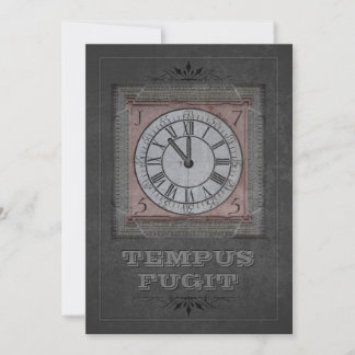 Tempus Fugit (customisable) Holiday Card