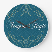 Tempus Fugit Round Clock