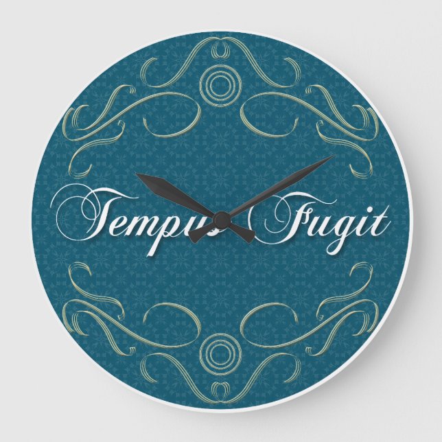 Tempus Fugit Round Clock (Front)