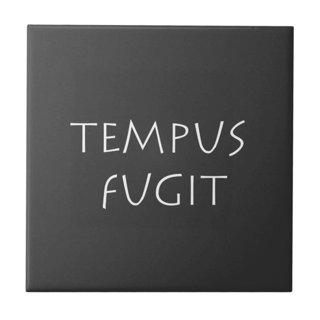 Tempus fugit tile (Front)