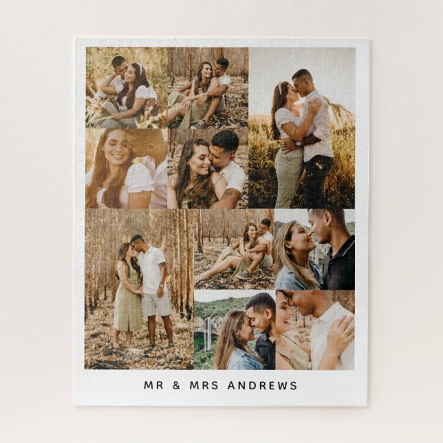 Ten Beautiful Photos Collage Romantic Puzzle (Vertical)