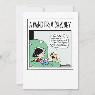 TEN CATS - A Word from Chesney Invitation