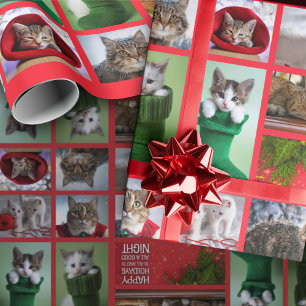 Ten Cats Collage Wrapping Paper