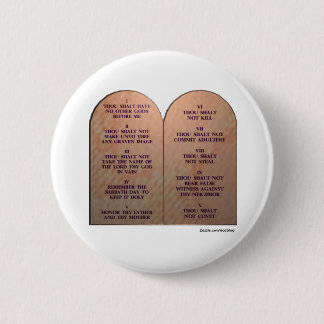 Ten Commandments 6 Cm Round Badge