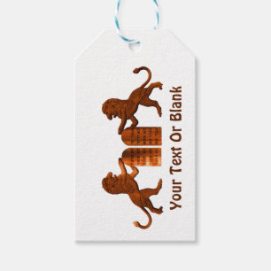 Ten Commandments and Lions Gift Tags