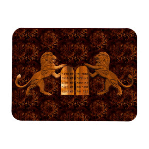 Ten Commandments and Lions Magnet