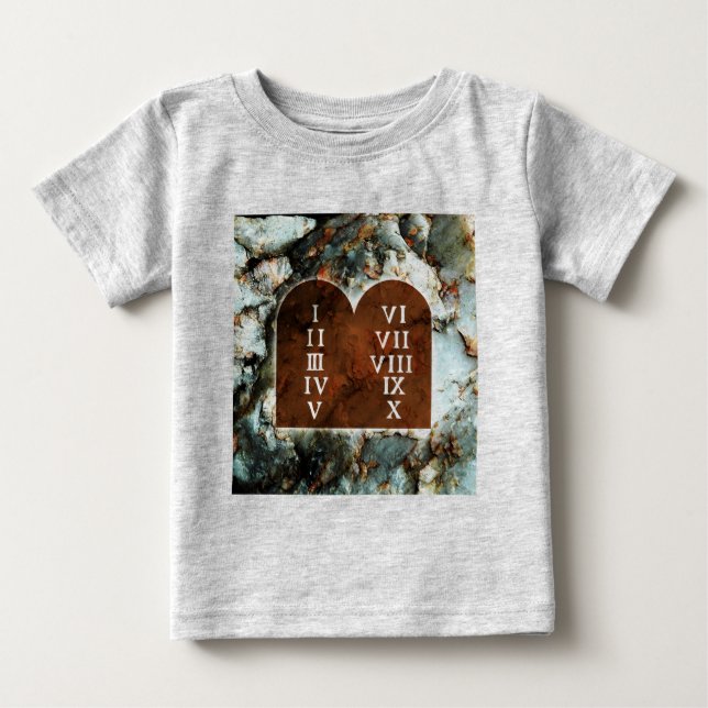 Ten Commandments Baby T-Shirt (Front)