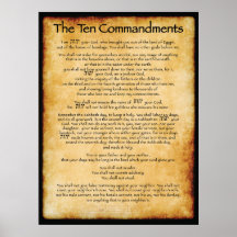 Ten Commandments - Brown