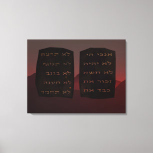 Ten Commandments Canvas Print