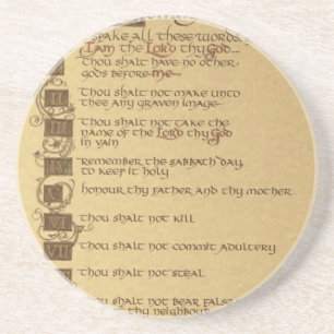 ten commandments coaster