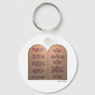 Ten Commandments Key Ring