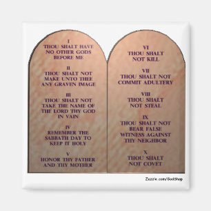 Ten Commandments Magnet