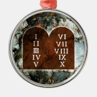 Ten Commandments Metal Tree Decoration