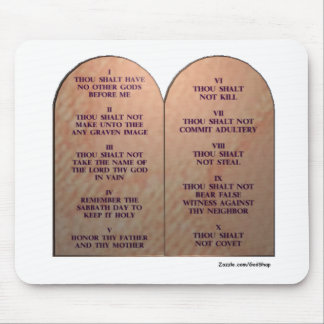 Ten Commandments Mouse Mat