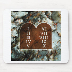 Ten Commandments Mouse Mat
