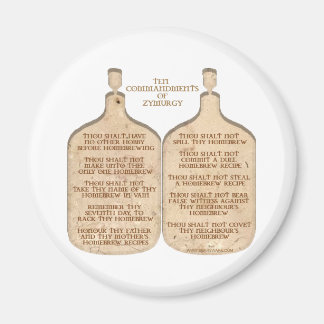 Ten Commandments of Zymurgy Magnet