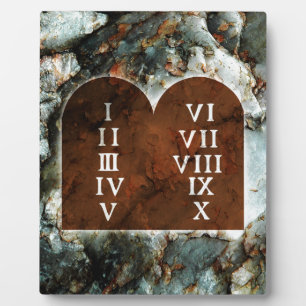 Ten Commandments Plaque
