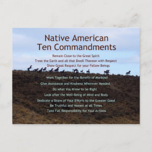 Ten Commandments Postcard