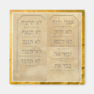 Ten Commandments Refrigerator Magnet 1