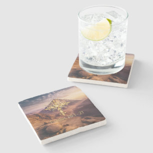 Ten Commandments Stone Coaster