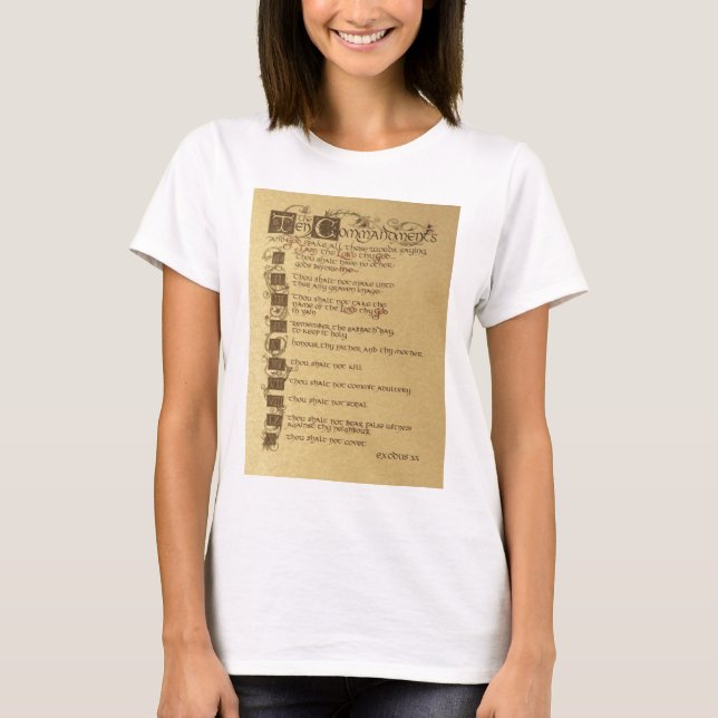 ten commandments T-Shirt (Front)