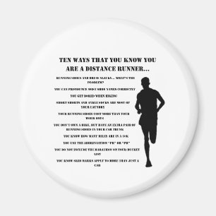 Ten Distance Runner Reasons Magnet