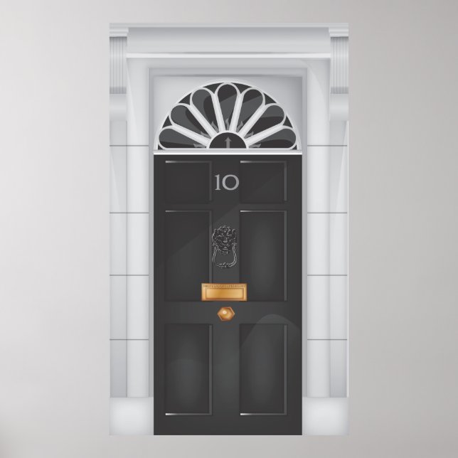 Ten Downing Street Door Poster (Front)