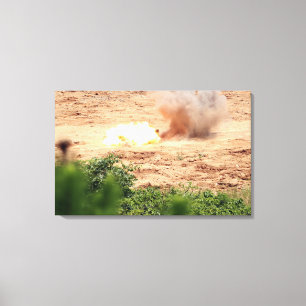 Ten half-pound blocks of TNT Canvas Print