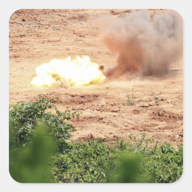 Ten half-pound blocks of TNT Square Sticker (Front)