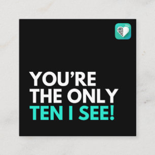 TEN-I-SEE SQUARE BUSINESS CARD