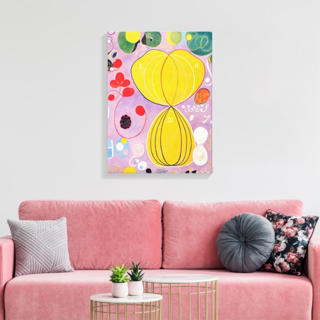 Ten Largest, No. 7, Adulthood | Hilma af Klint | Canvas Print (Insitu(LivingRoom))